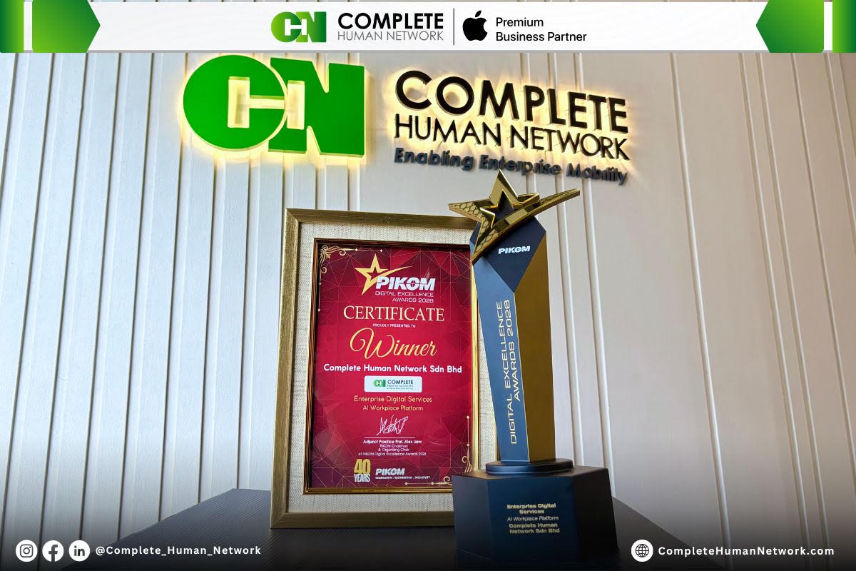 Complete Human Network wins AI Workplace Platform category at PIKOM Digital Excellence Awards 2026